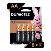 Pilas alcalina Duracell AA x8