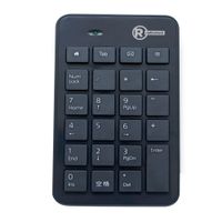 Teclado numérico Radioshack, membrana, conexión usb, número de teclas 23, negro