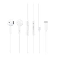 Audífono in ear con micrófono Huawei CM33 diseño ergonómico, conector tipo C, control de música y llamadas, blanco