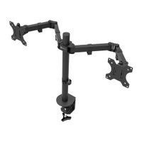 Soporte Para 2 Monitores 13"" - 32"" Flexible 8Kg Negro