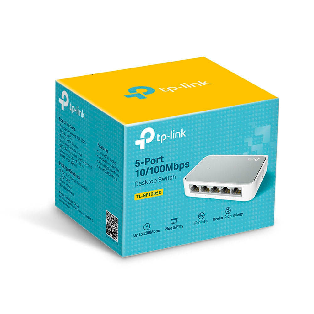 Switch Conmutador Tp Link ethernet, 5 Puertos gigabits 10/100 mbps