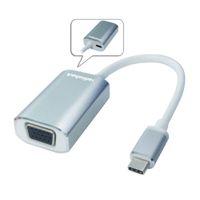 Adaptador Radioshack tipo C macho a VGA hembra, 20 cm, plateado