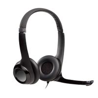 Audífono Logitech H390 con micrófono, conexión usb, control de volumen, cable 2.33 metros, negro