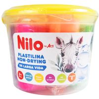 Plastilina NILO Sin Secar Pomo 6un + 4 Cortadores