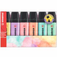 Estuche de Resaltadores STABILO Boss Pastel Paquete 6un