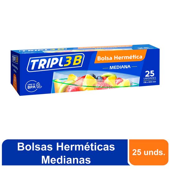 BOLSA HERMETICA MEDIANAS 18X20CM 50UN
