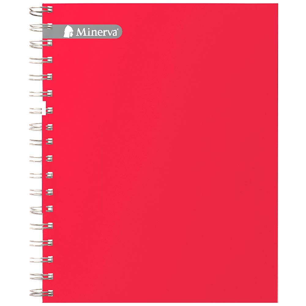 Cuaderno MINERVA Cuadriculado Anillado Universitario 6DV Tapa Dura