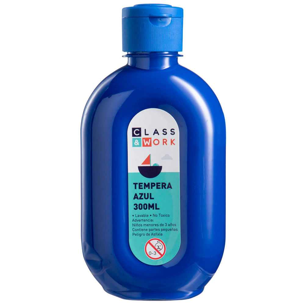 Témpera Azul CLASS&WORK KR971881 300ml