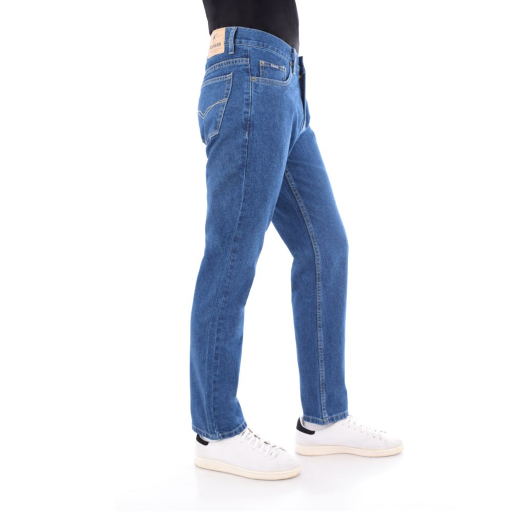 Jean Kansas Recto Hombre2 Azul