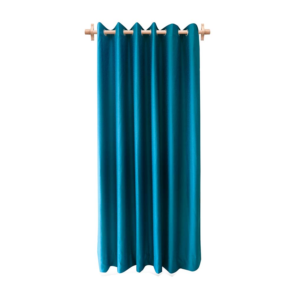 Cortina Jacquard azul