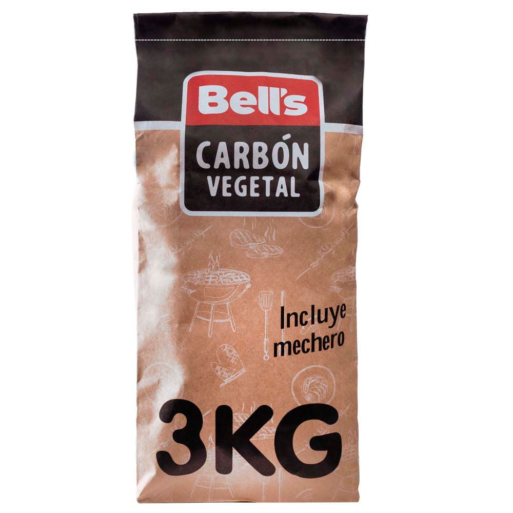 Carbón Vegetal BELL'S Bolsa 3Kg