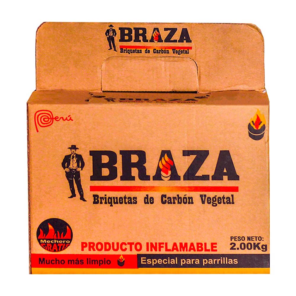 Braza Carbón briquetas x 2kg