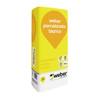 Pegamento en Polvo Porcelanato Blanco 25 kg Weber