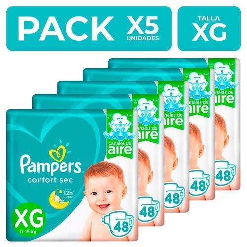 paales-pampers-confort-sec-talla-xg-48-unidades-packx5