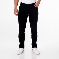 Pantalón Twill Color Relaxed Conf  Negro1