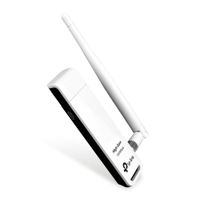 Adaptador de red TP-Link TL-WN722N inalámbrico, conexión usb, frecuencia 2.4 GHz, 150 mbps, 1 antena