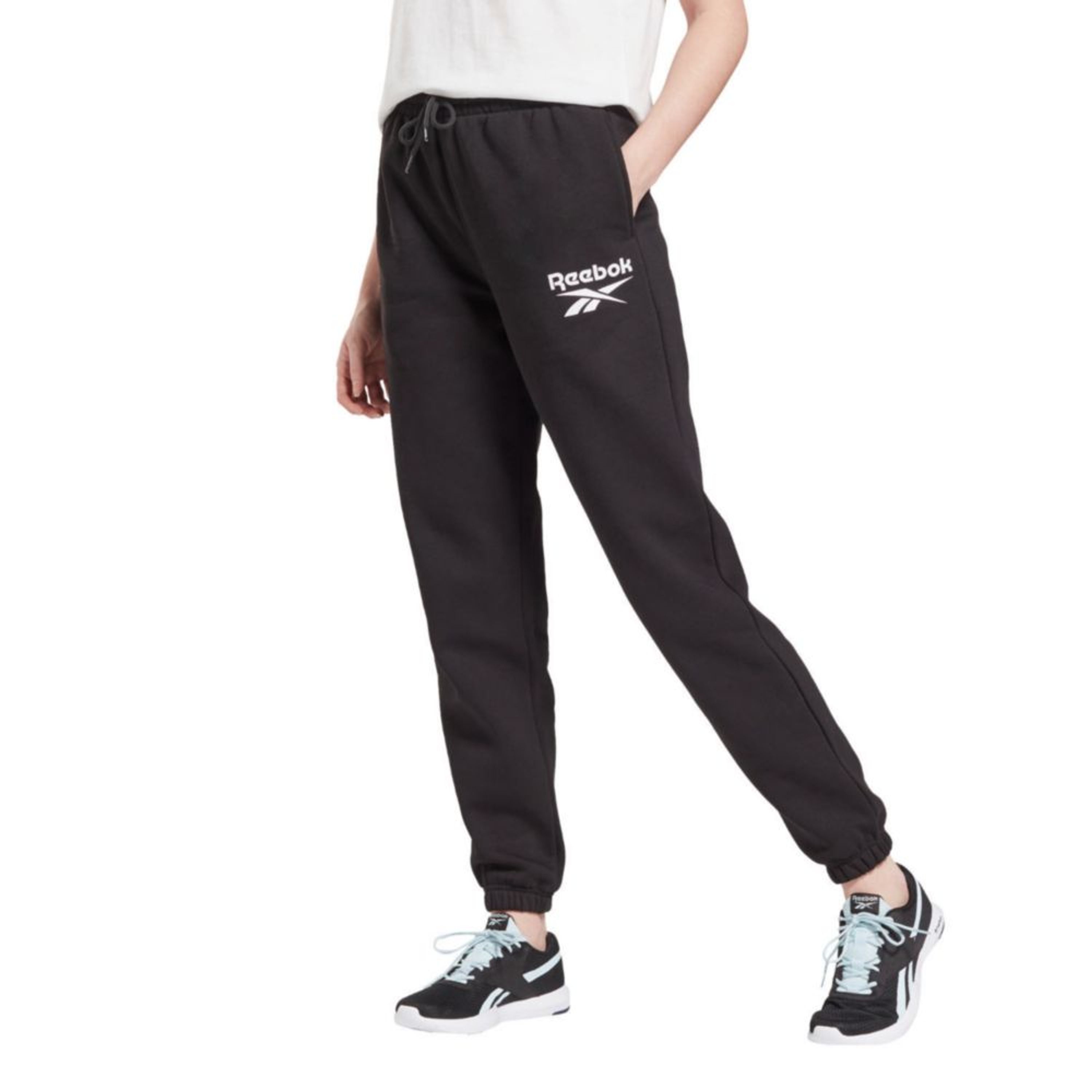 Pantalón de Buzo Reebok Mujer Fleece Negro - Shopstar