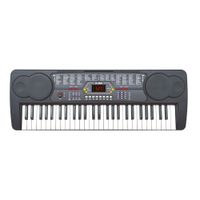 Órgano eléctrico Decibel K-09, 54 teclas, 100 timbres, 100 ritmos, pantalla led, negro