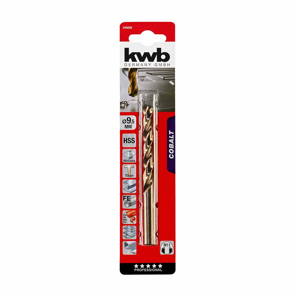 Broca cobalto HSS Metal 9.5 Mm
