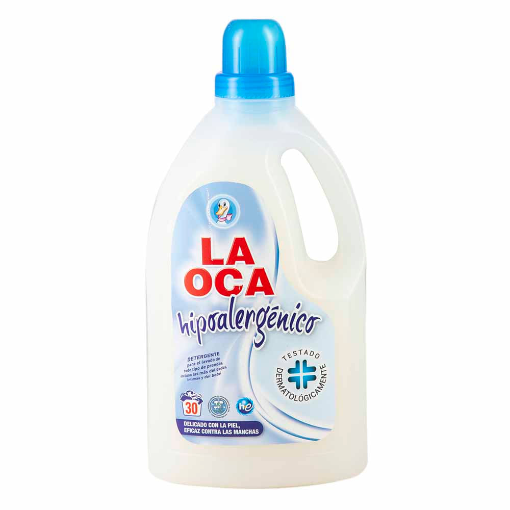 Detergente Líquido LA OCA Hipoalergénico Botella 2L