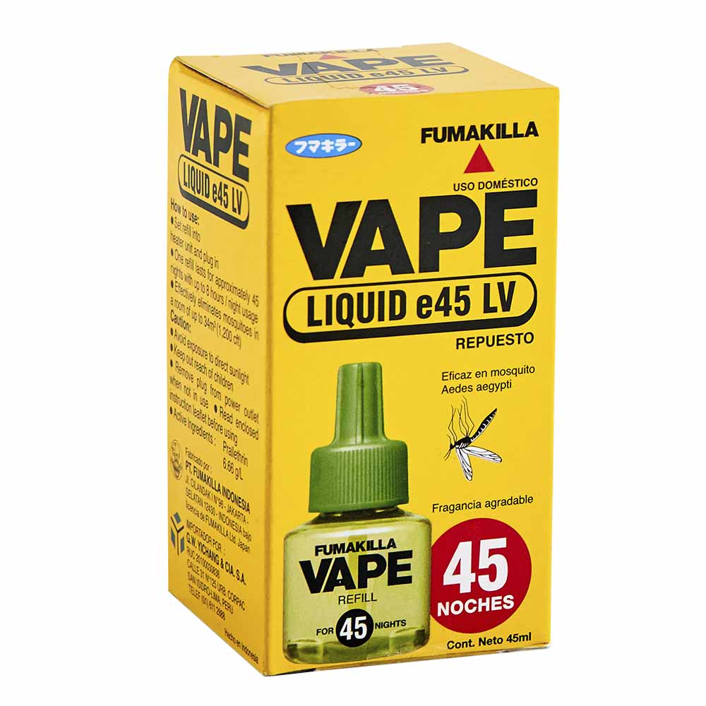 Repuesto Líquido VAPE Frasco 45ml