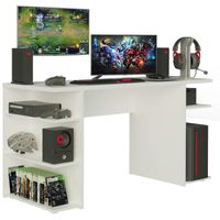 Escritorio Gamer Janeiro Blanco 130cm
