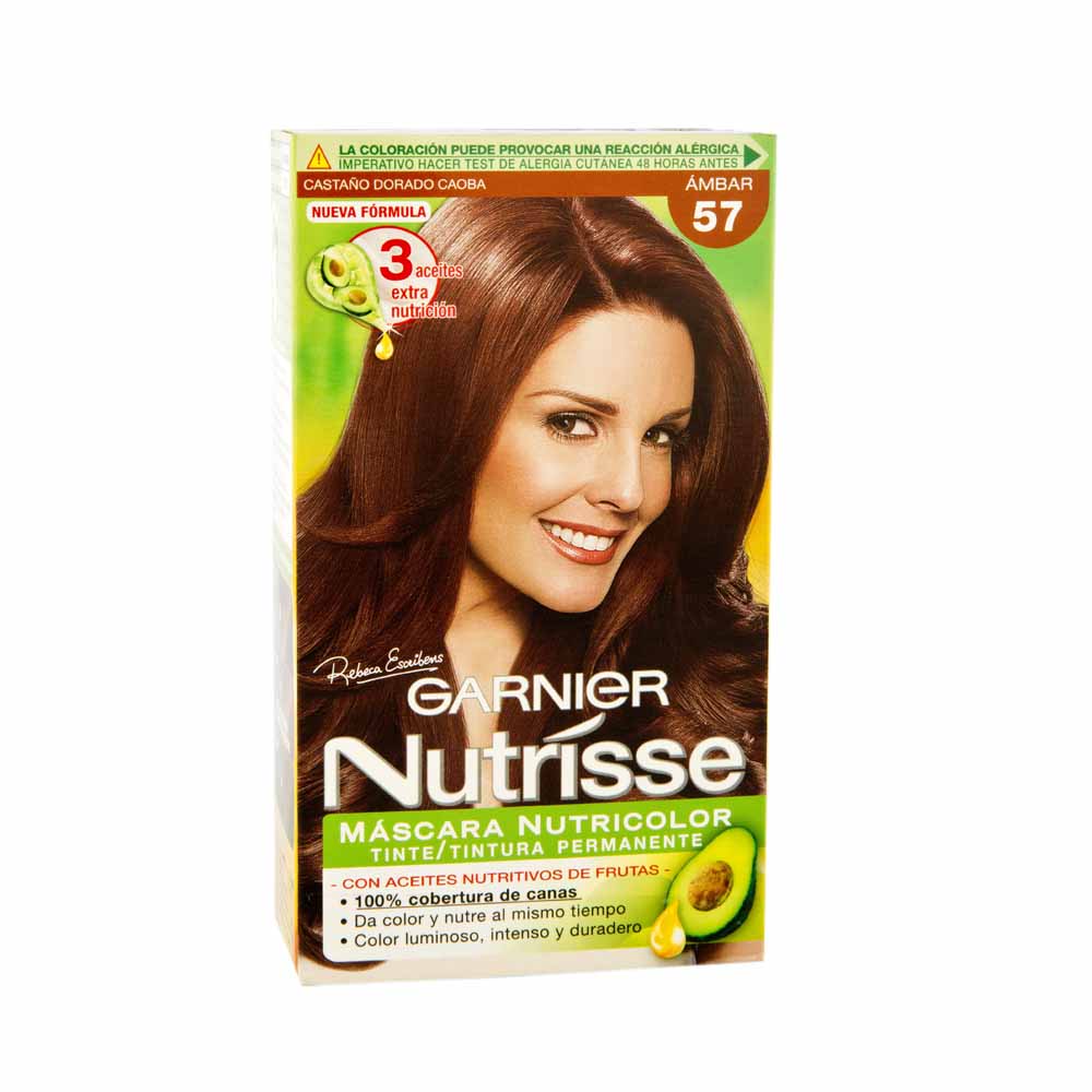 Tinte para Cabello GARNIER Nutrisse 57 Ámbar Caja 1un