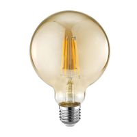 Lámpara G125 led de filamento 7W cálida E27