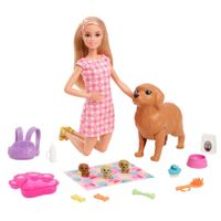 Muñeca Barbie Cachorros Recién Nacidos Hck75