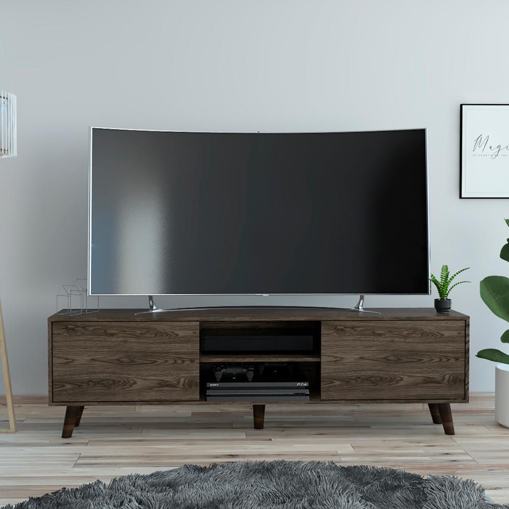 Mesa de TV Cincinatti Z-180 2 Puertas - Coñac