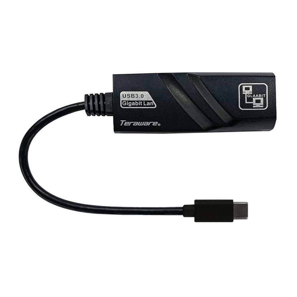 Adaptador Teraware tipo C a lan RJ-45, negro