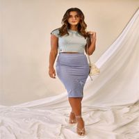 Falda Bia Azul