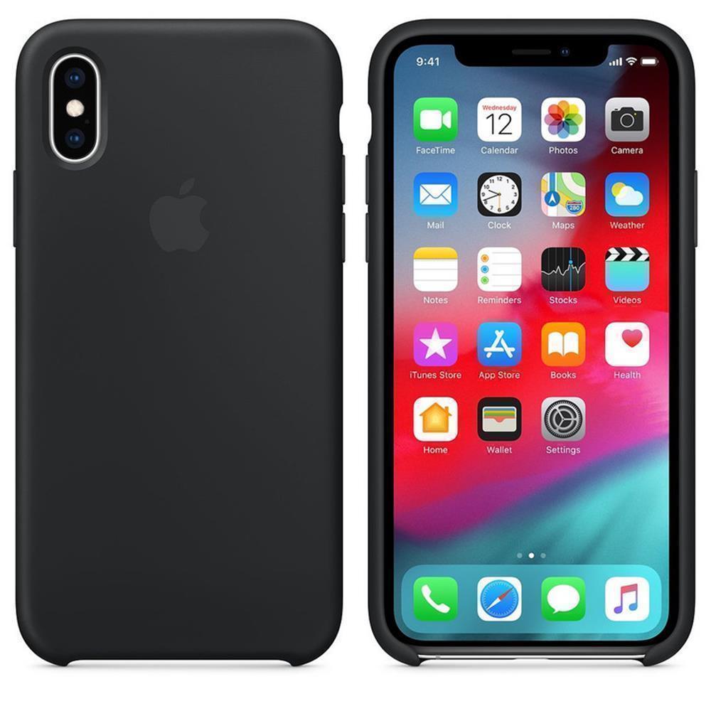 CASE SILICONA IPHONE XR - NEGRO