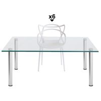1 Mesa Lissa Rb1475 4Ly +  6 Elektra Blanca - Ziyaz