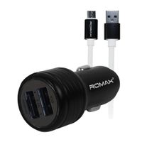 Cargador Romax Para Carro - Negro