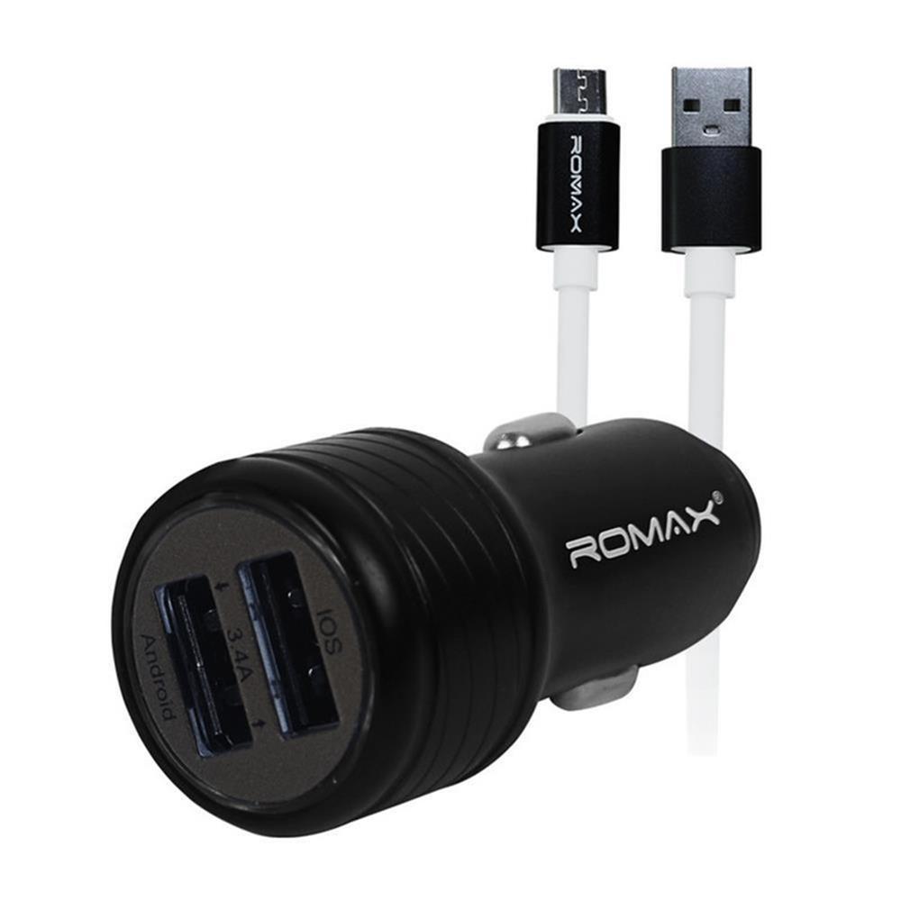 Cargador Romax Para Carro - Negro