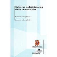 GOBIERNO Y ADMINISTRACIÓN DE LAS UNIVERSIDADES - Documento de Trabajo Nº 13