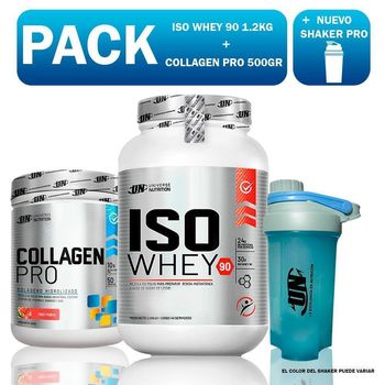 PACK-UN-ISO-WHEY-90-12KG-CHOCOLATE---COLLAGEN-PRO-FRUIT-PUNCH-500GR---SHAKER-PRO