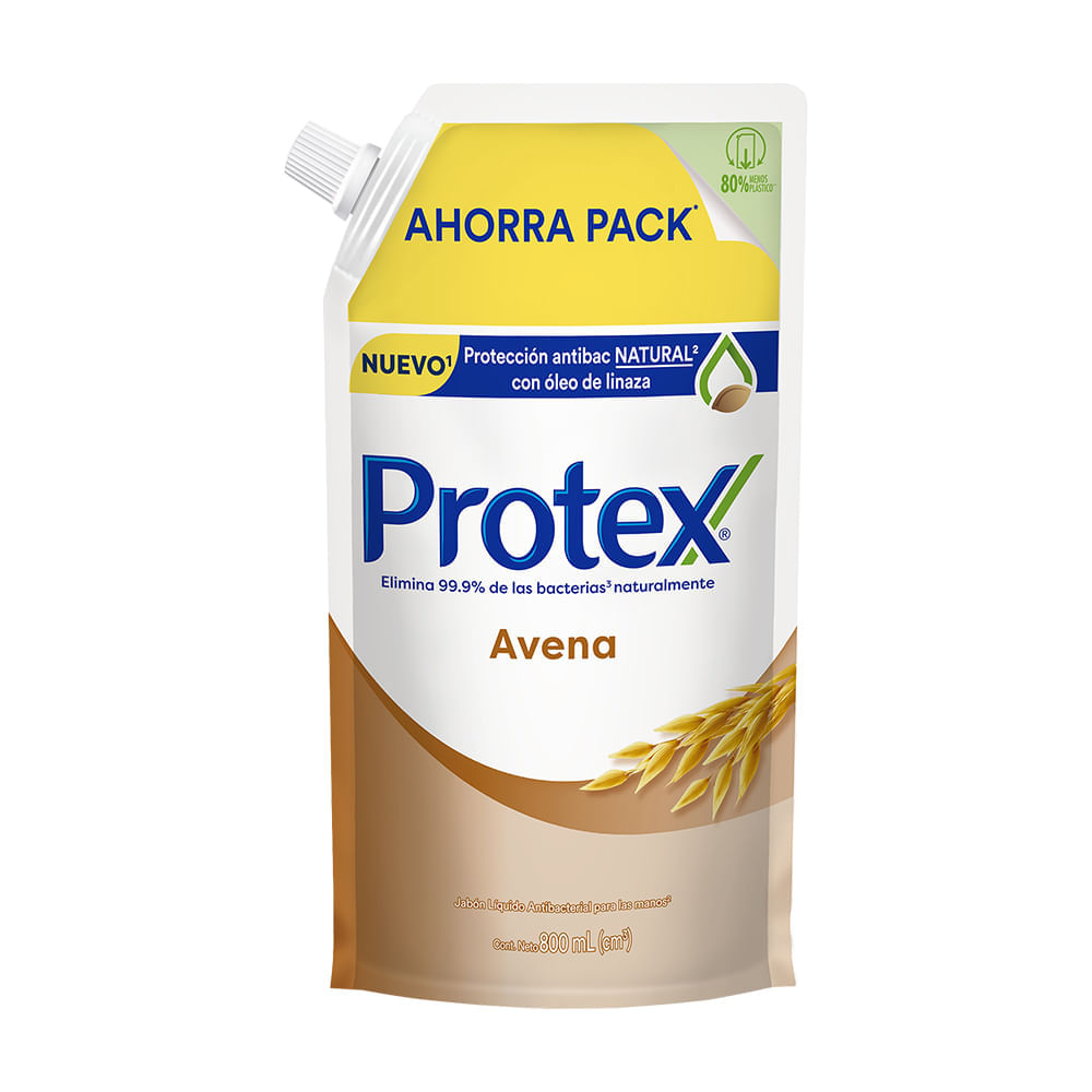 Jabón líquido antibacterial Avena 800ml