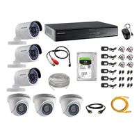 Kit 6 Cámaras de Vigilancia Hikvision Full Hd 1080P 1Tb P2p Kit de Micrófono