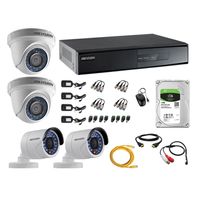 Kit 4 Cámaras de Vigilancia Hikvision Hd 720P 2Tb P2p Kit de Micrófono