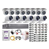 Kit 14 Cámaras de Vigilancia Hikvision Hd 720P 1Tb P2p Kit de Micrófono