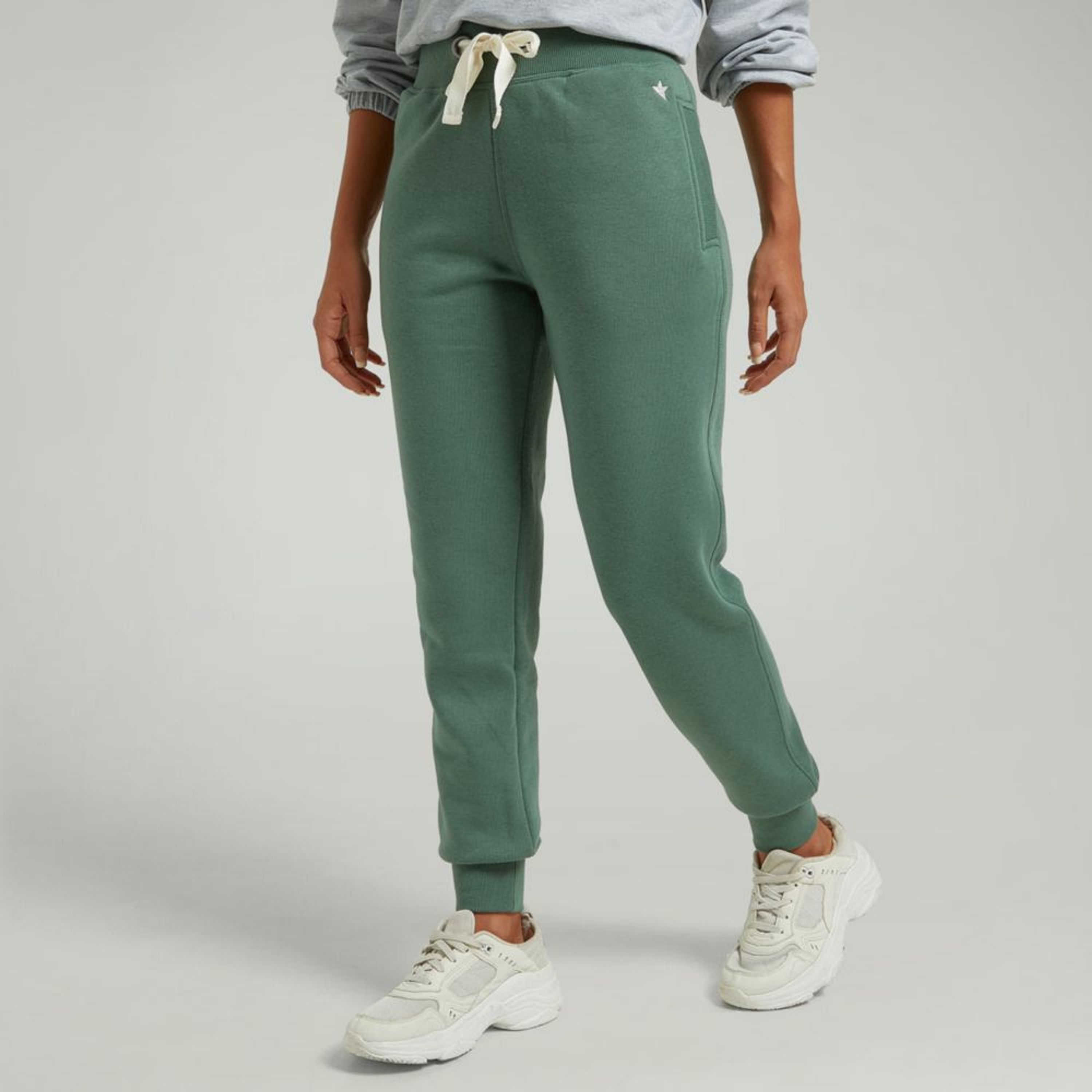Pantalón De Buzo 4 Mujer Verde Botella - Shopstar
