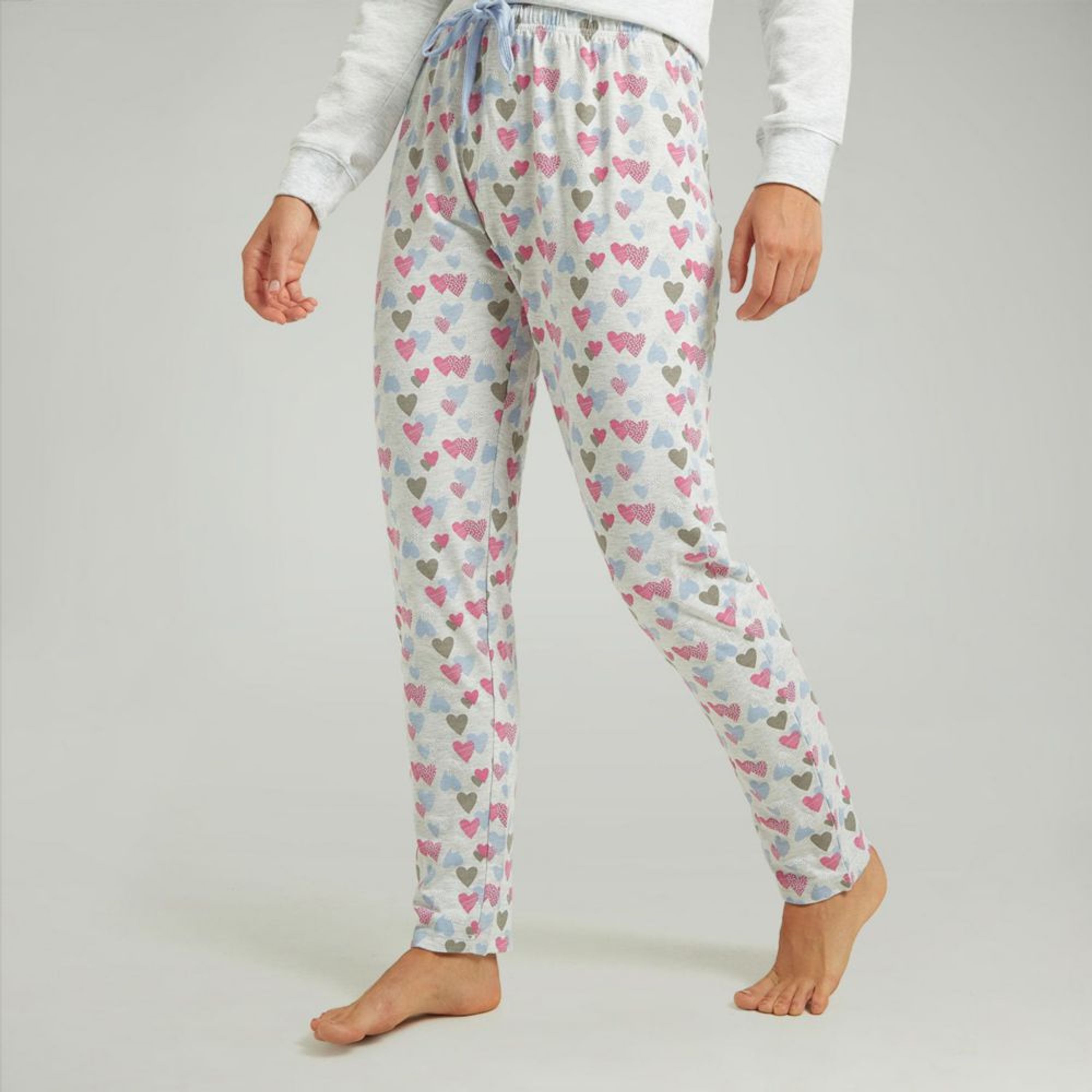 Pijama Pantalon Gris Mujer - Los Tres Elefantes Tienda Online