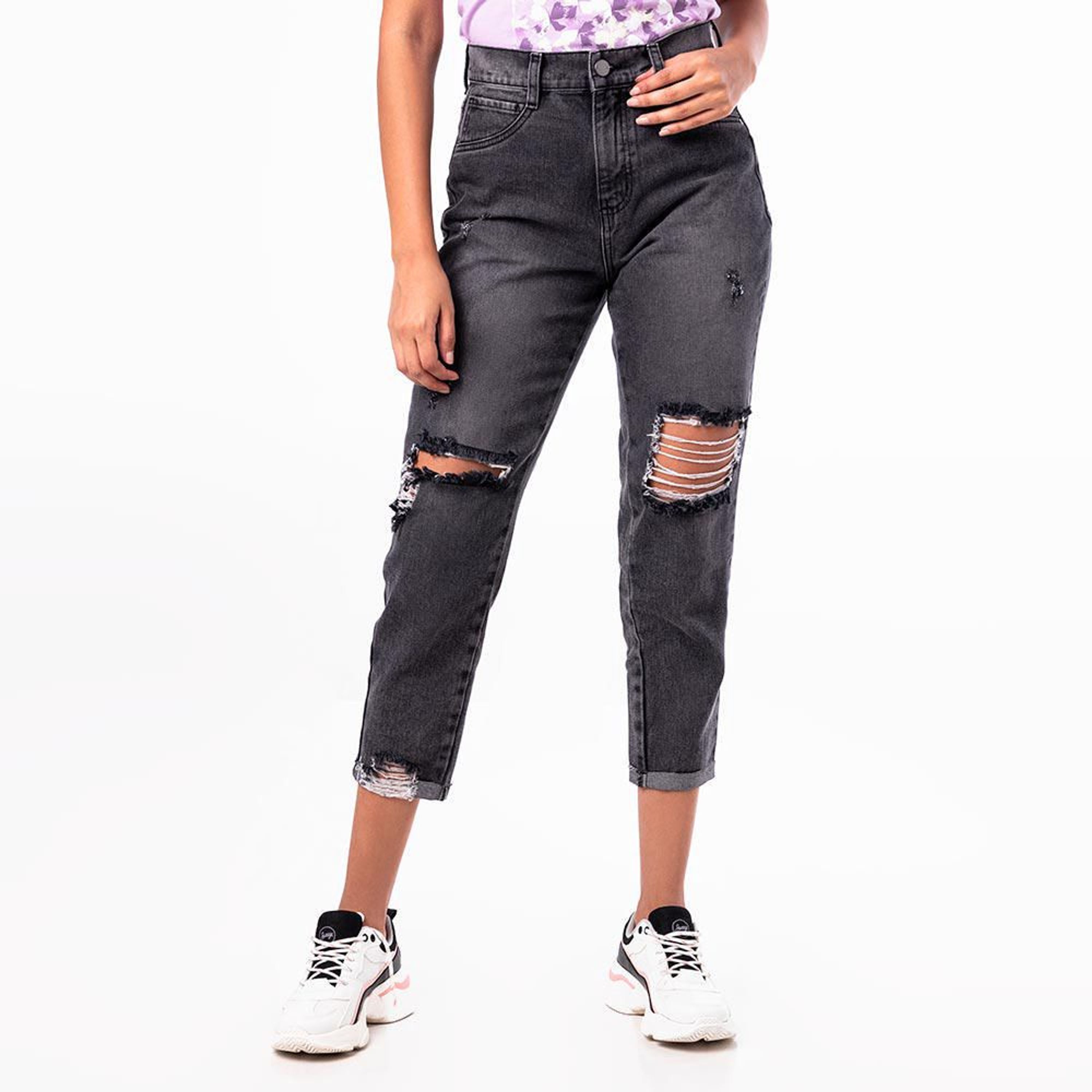 S V 193 Negro Jeans De Verano Para Mujeres S V 193 Negro Jeans De Verano Para Mujeres