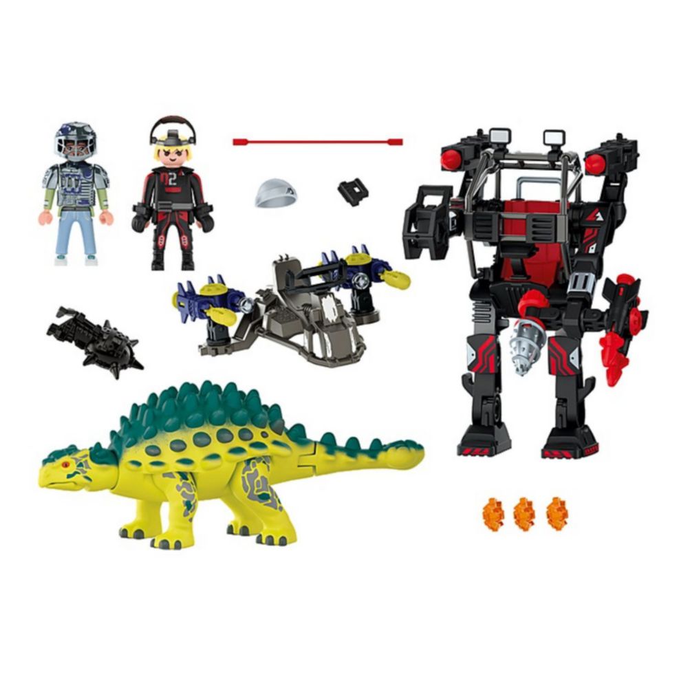 Set De Juego Playmobil Saichania Defensa Del Luchador