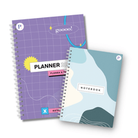 Planner 2022 Wavy + Notebook Aqua