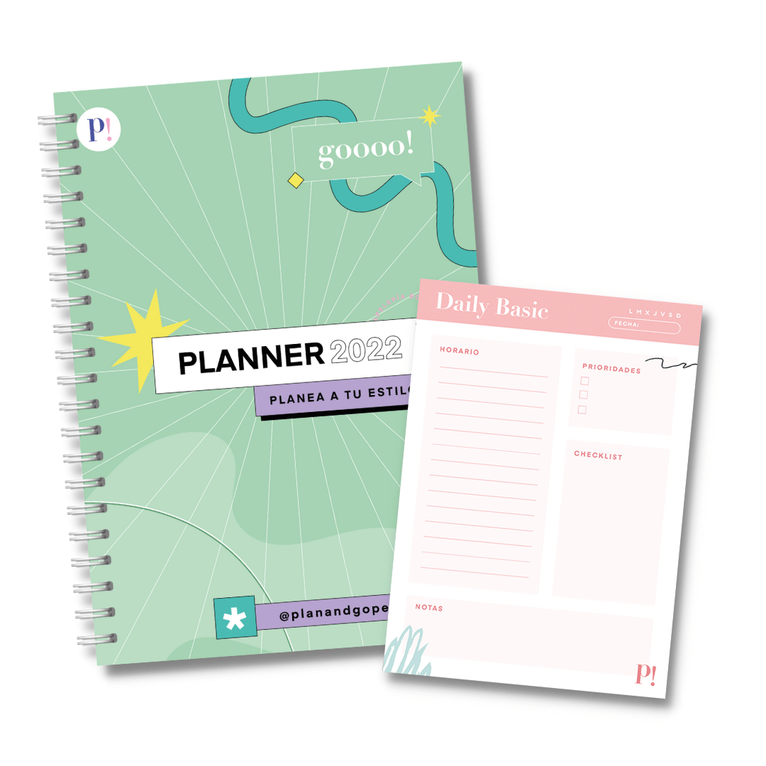 Planner 2022 Vibe + Daily Basic Rosa