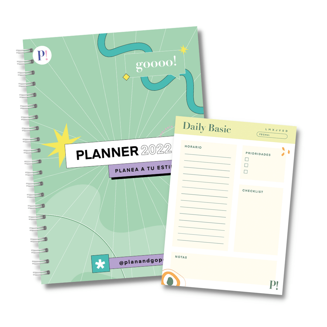 Planner 2022 Vibe + Daily Basic Verde