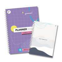 Planner 2022 Wavy + Notebook Grey
